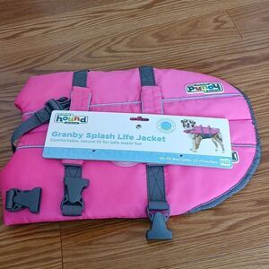 Granby  Splash Life Jacket for Dogs  Sz M 30-55lbs  Girth 21-27"  NEW